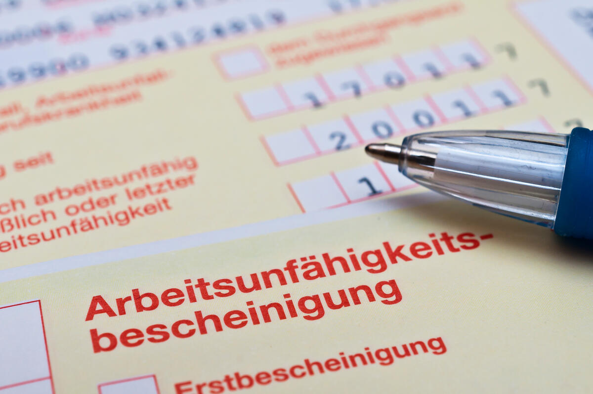 Arbeitsunfähigkeitsbescheinigung