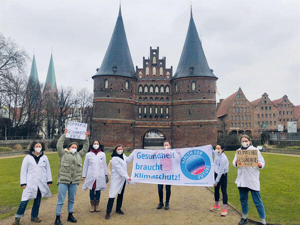 Klimaaktivistinnen in Lübeck