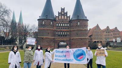 Klimaaktivistinnen in Lübeck