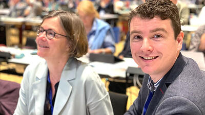 Dr. Christine Schwill und Kevin Lütje