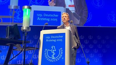 Dr. André Kröncke auf dem Ärztetag